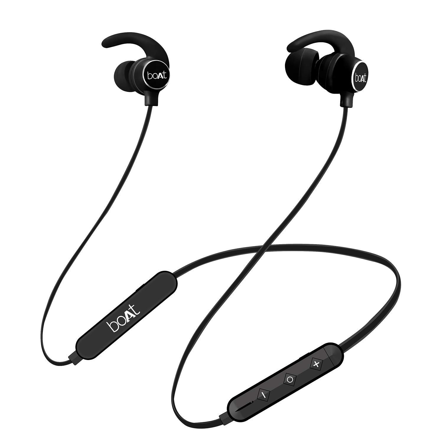 Rockerz 255 Sports Bluetooth Wireless Earphone with Immersive Stereo Sound and Hands Free Mic (Active Black)