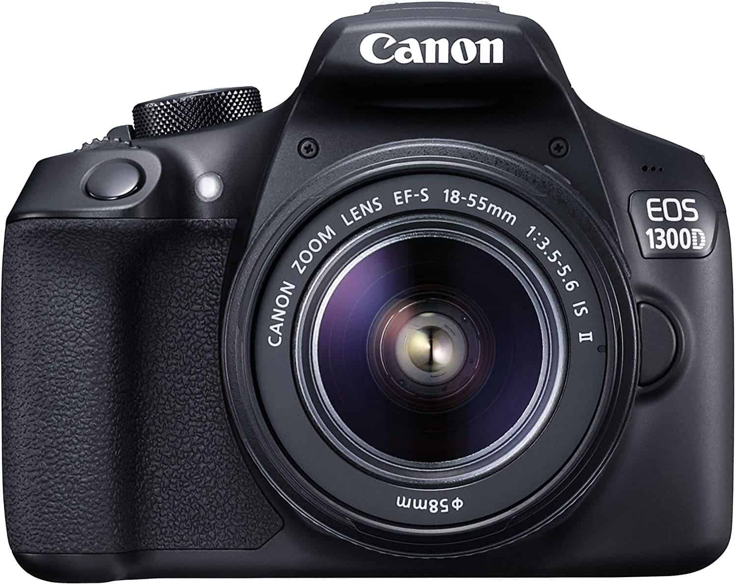 Canon Digital SLR Camera (Black) with 18-55mm ISII Lens, 16GB Card and Carry Case - EOS 1300D 18MP